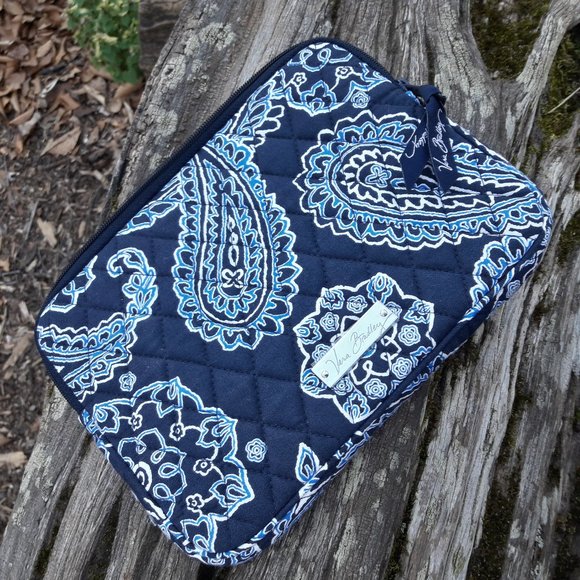 Vera Bradley Ipod Case Padded Purse Blue Paisley - Picture 16 of 16